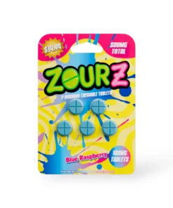 Zourz 7-Hydroxy Chewable Tablet Blue Raspberry 100mg Per Tablet